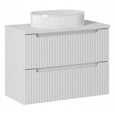 Cabinet with sink NOVA, white, 80 cm